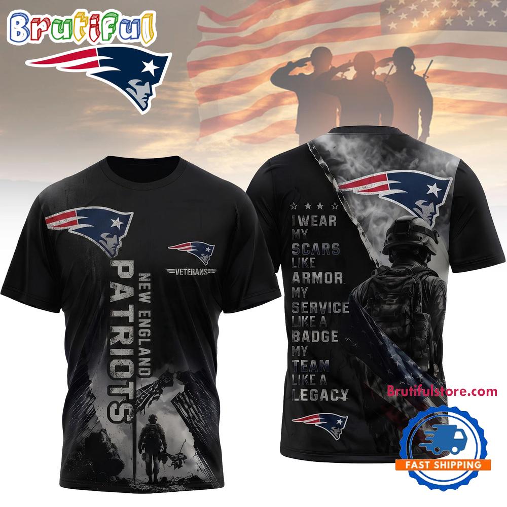 New England Patriots NFL Veterans Legacy Team New Design 3D Shirt
