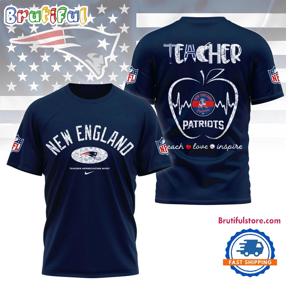 New England Patriots Teacher Appreciation Night 2025 All Over Print Shirt