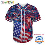 New England Patriots USA Flag Independence Day Baseball Jersey, Sport Team 4th of July Jersey