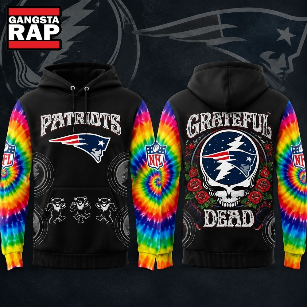 New England Patriots x Grateful Dead Night 2026 Hoodie