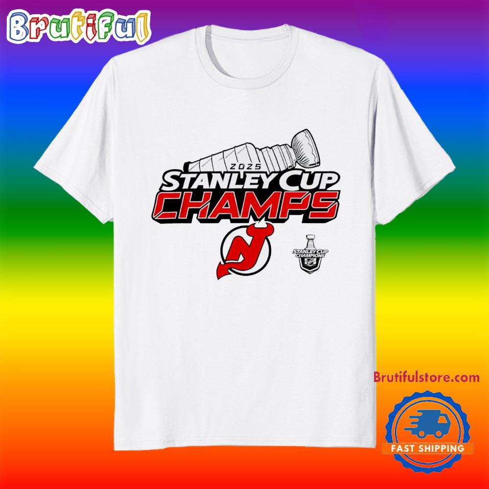 New Jersey Devils 2025 Stanley Cup Champions Locker Room T Shirt