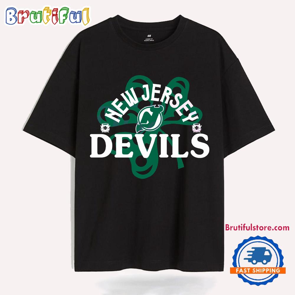 New Jersey Devils St Patricks Day Richmond Shamrock T Shirt