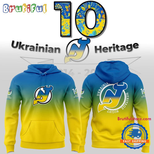New Jersey Devils Ukrainian Heritage Night New Hoodie Shirt