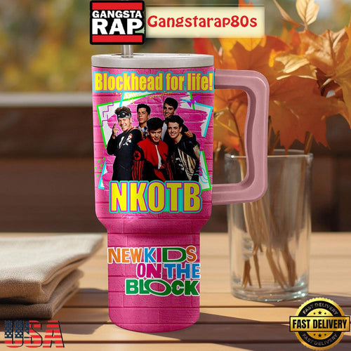 New Kid On The Block Fan Tumbler Cup 40oz