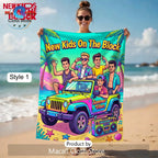 New Kids On The Block Summer Vibes Premium Soft Absorbent Beach Towel