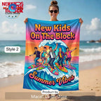 New Kids On The Block Summer Vibes Premium Soft Absorbent Beach Towel