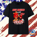 New Mexico in My Veins Jesus in My Heart Football Dog T Shirt