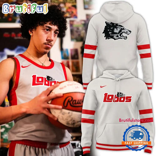 New Mexico Lobos Basketball Retro Uniform Limited Edition Hoodie T-Shirt