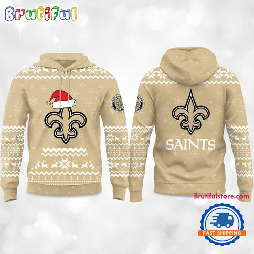 New Orleans Saints 2025 Reindeer Football Christmas New Hoodie Shirt