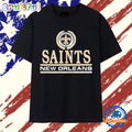 New Orleans Saints NFL Crest Apparel logo T Shirt