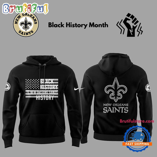 New Orleans Saints NFL Limited Celebrate Black History Month 2025 Hoodie