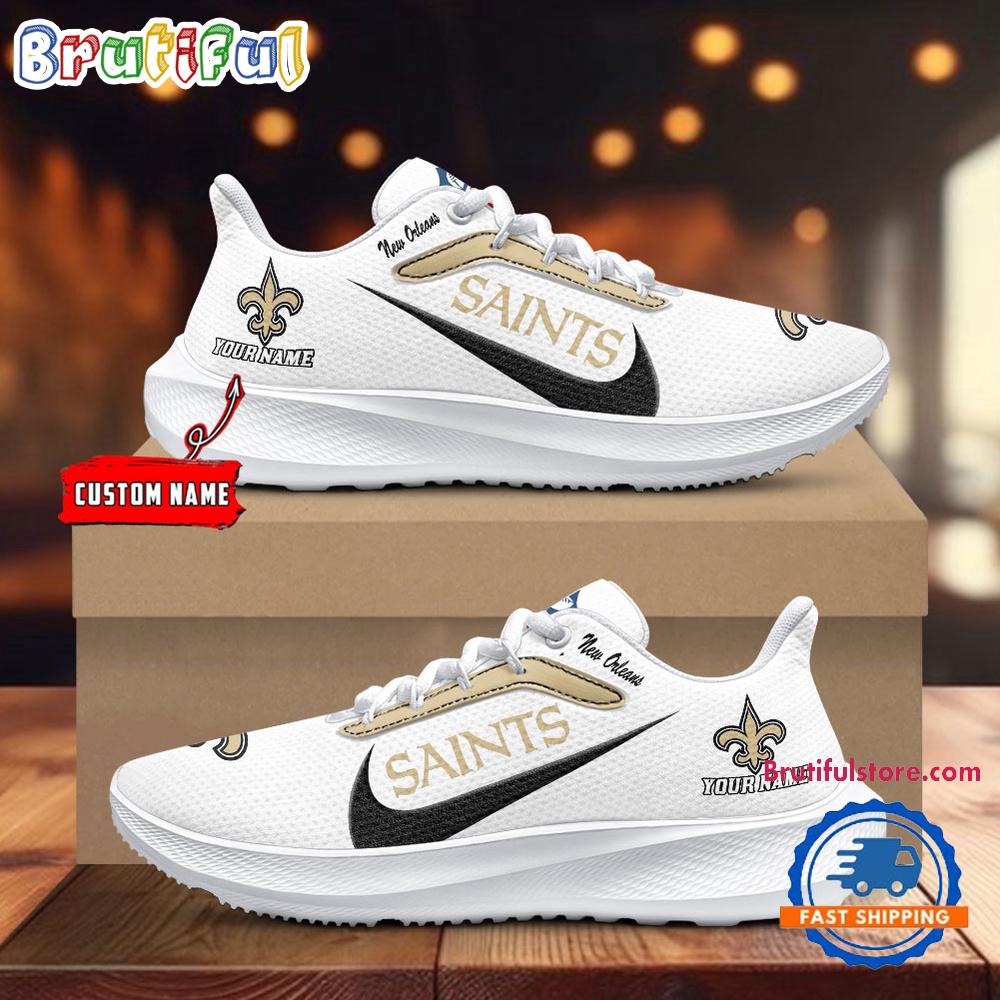 New Orleans Saints Personalized Lightweight Patch Decor Running Shoes Sneaker
