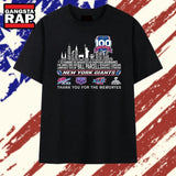 New York Giants 100 Seasons Super Bowl Champions Graphic Football T Shirt