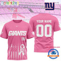 New York Giants 2026 NFL Breast Cancer Awareness Custom 3D Shirt