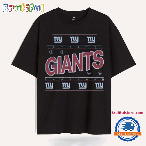 New York Giants Holiday Christmas T Shirt