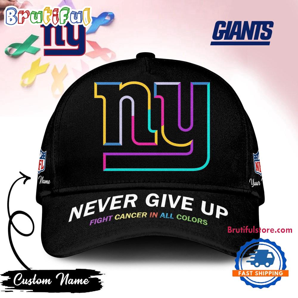 New York Giants Never Give Up Fight Cancer In All Colors Classic Cap