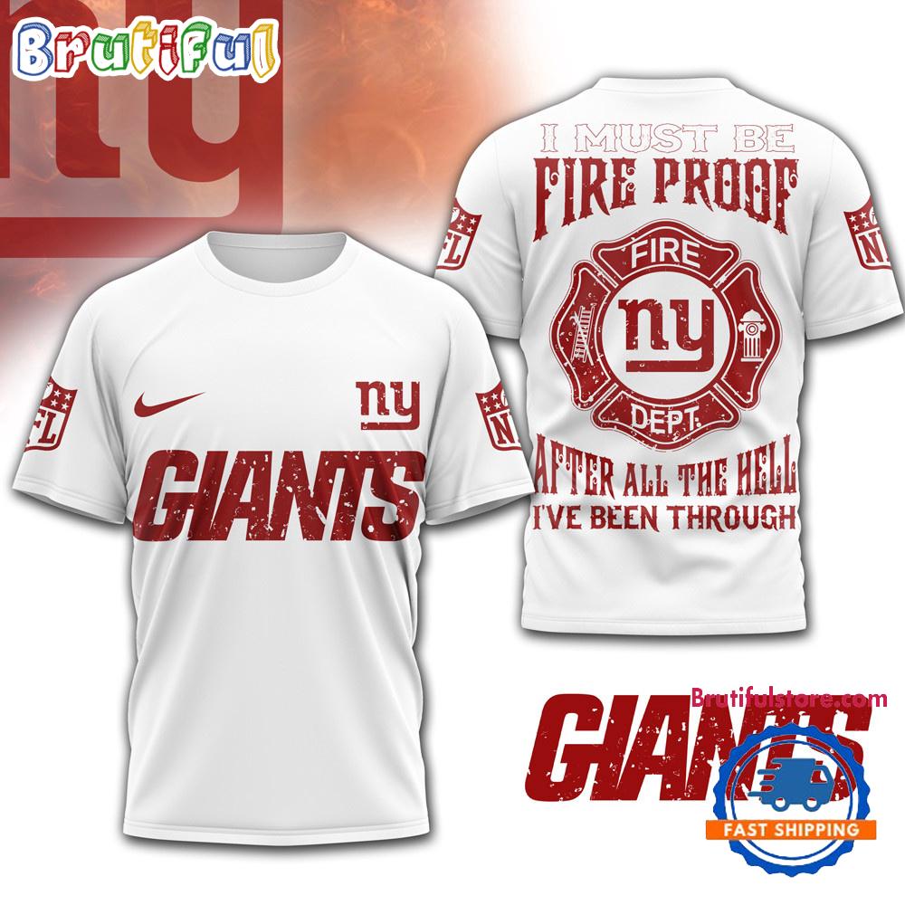 New York Giants NFL Built By Fire Game Day Limited Edition 3D Shirt