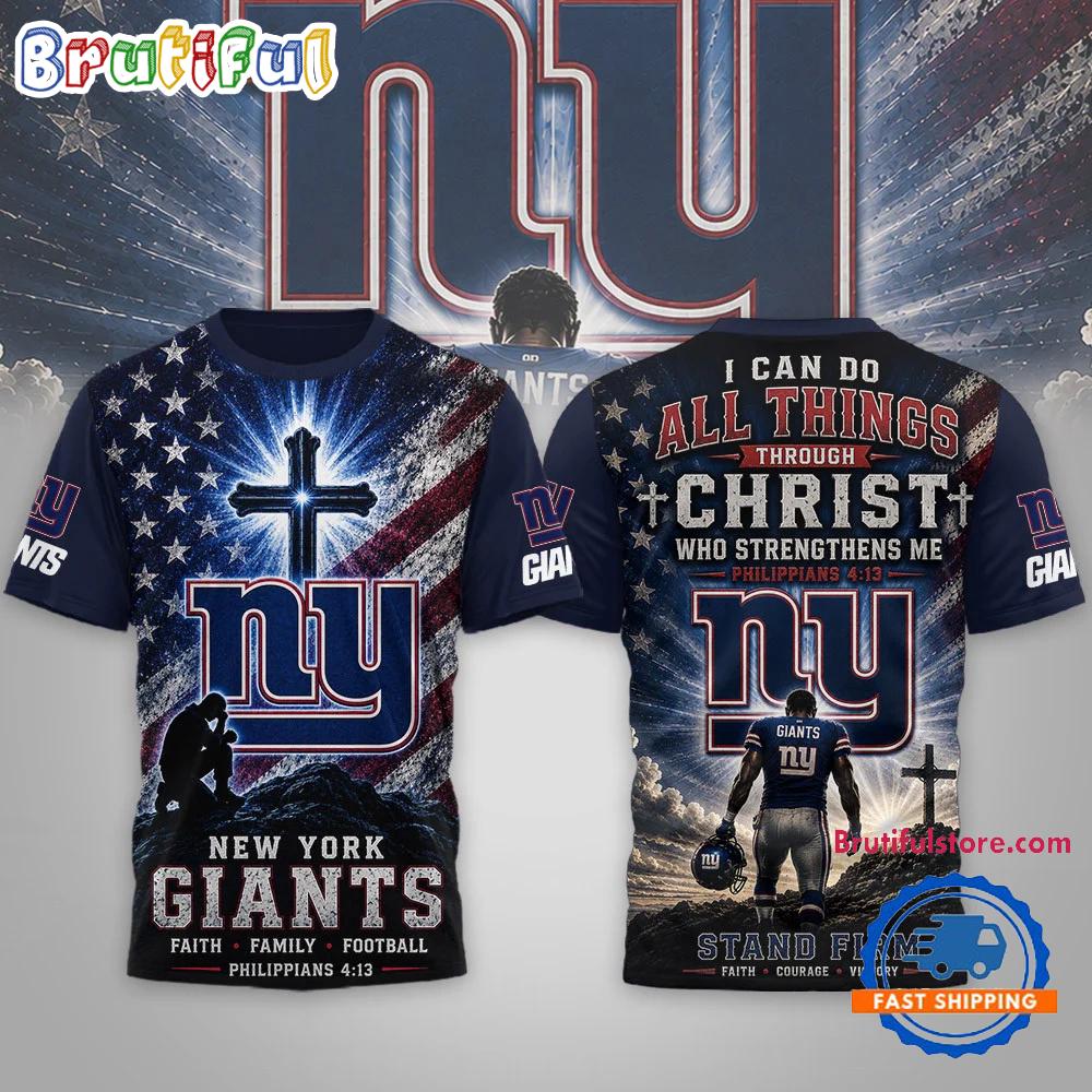 New York Giants NFL Faith Family Limited Edition 3D Shirt