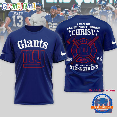 New York Giants NFL Faith & Gridiron Limited Edition 3D Shirt