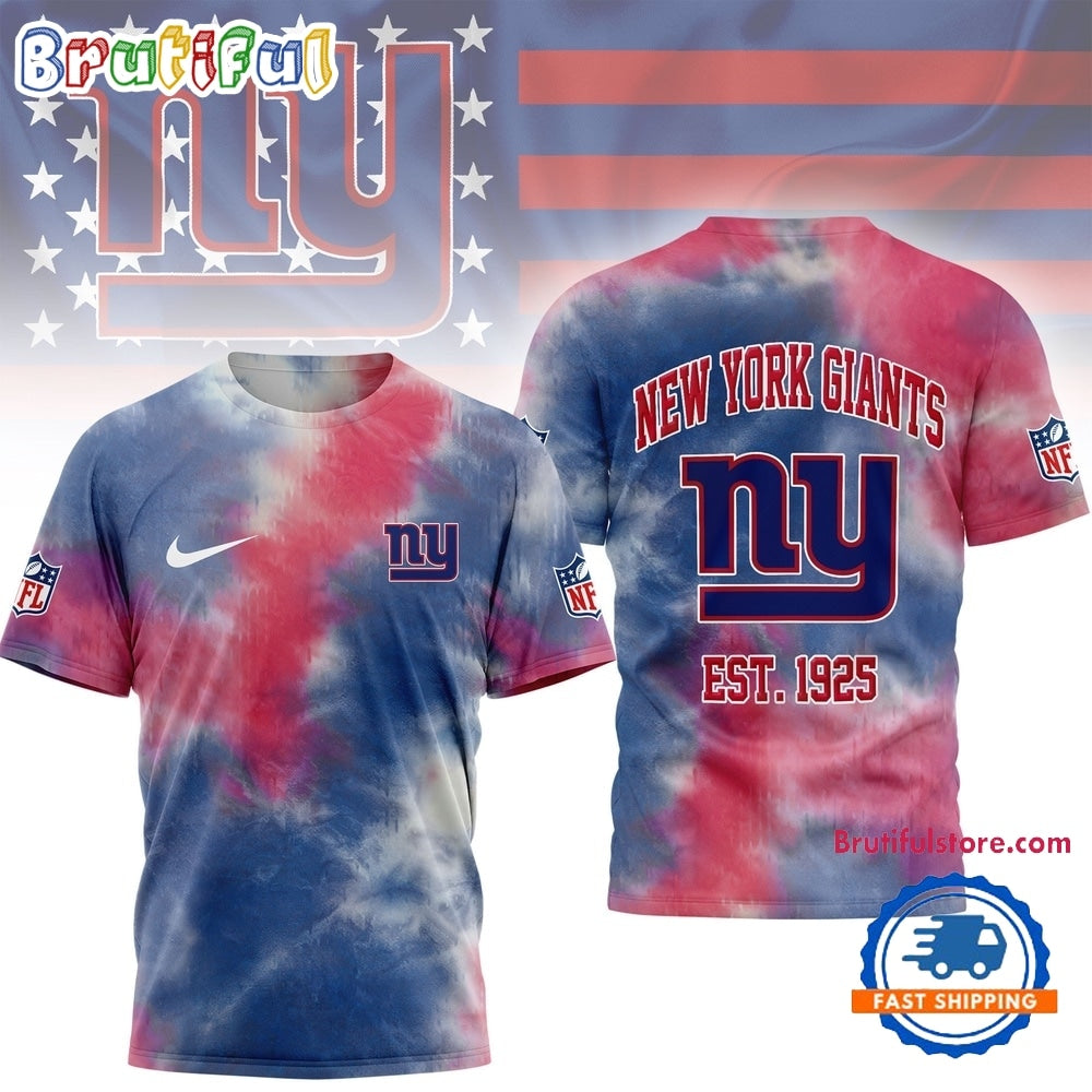 New York Giants NFL Sunday Legends Tie Dye 3D Shirt