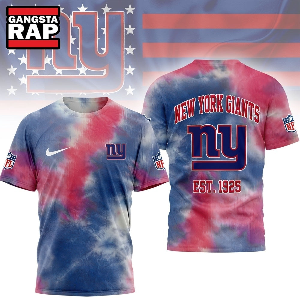 New York Giants NFL Sunday Legends Tie Dye 3D Shirt, Football New Design Shirt