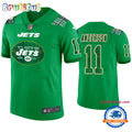 New York Jets #11 Robby Anderson Jersey St. Patricks Day Kelly Green Lucky Football Jersey