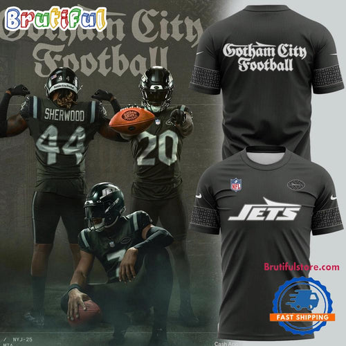 New York Jets Gotham City Football Uniforms 2025 3D Shirt