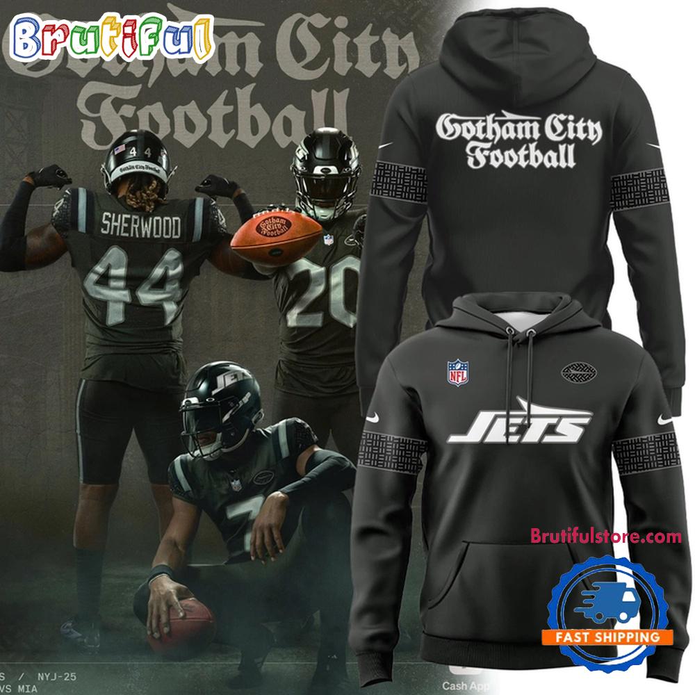New York Jets Gotham City Football Uniforms 2025 Hoodie