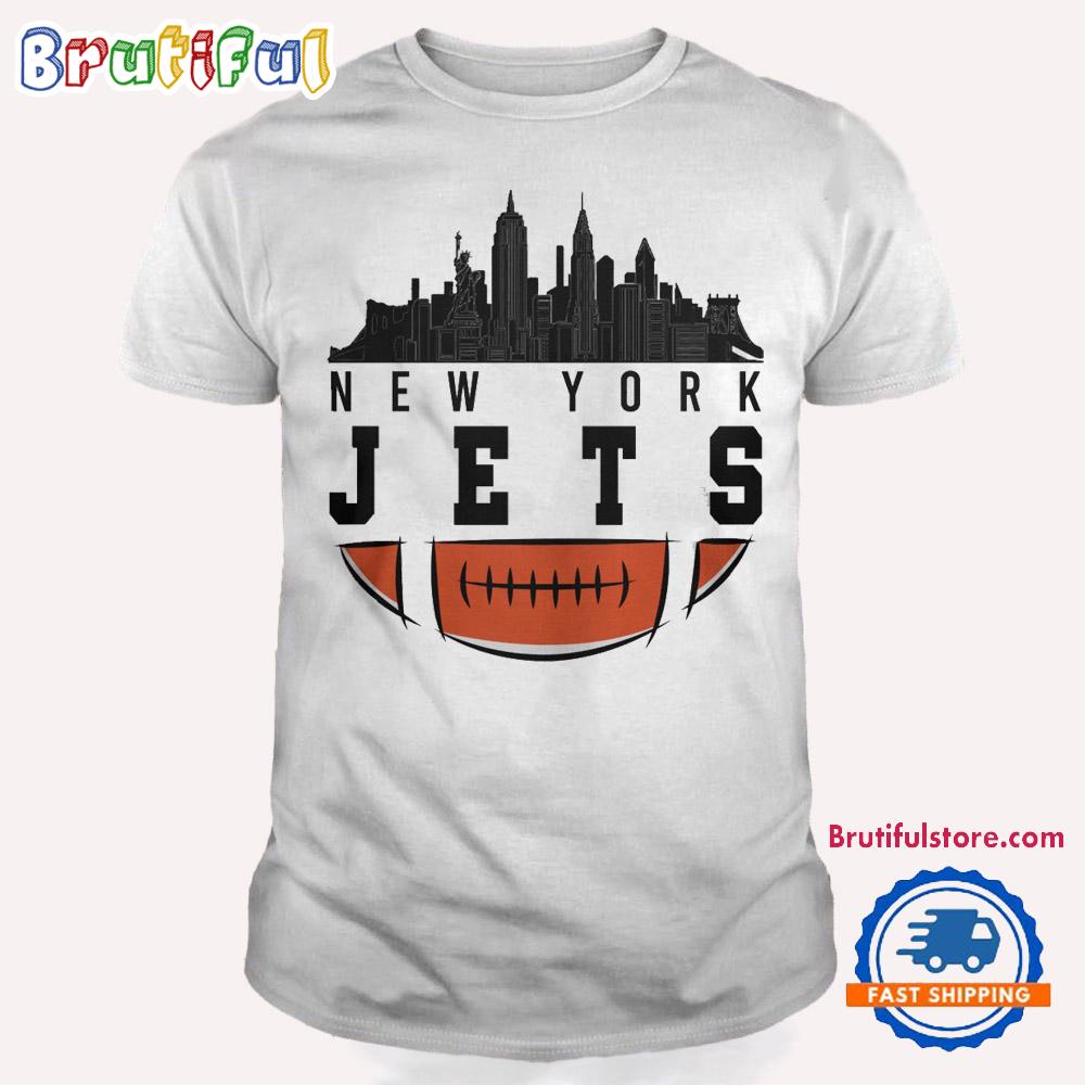 New York Jets NFL 2025 City Skyline T Shirt