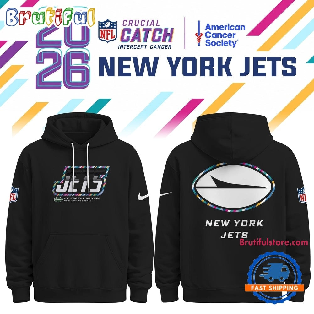 New York Jets NFL Crucial Catch 2026 Limited Edition Black Hoodie Shirt