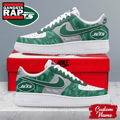 New York Jets NFL End Zone Energy Custom Air Force 1 Shoes Sneaker