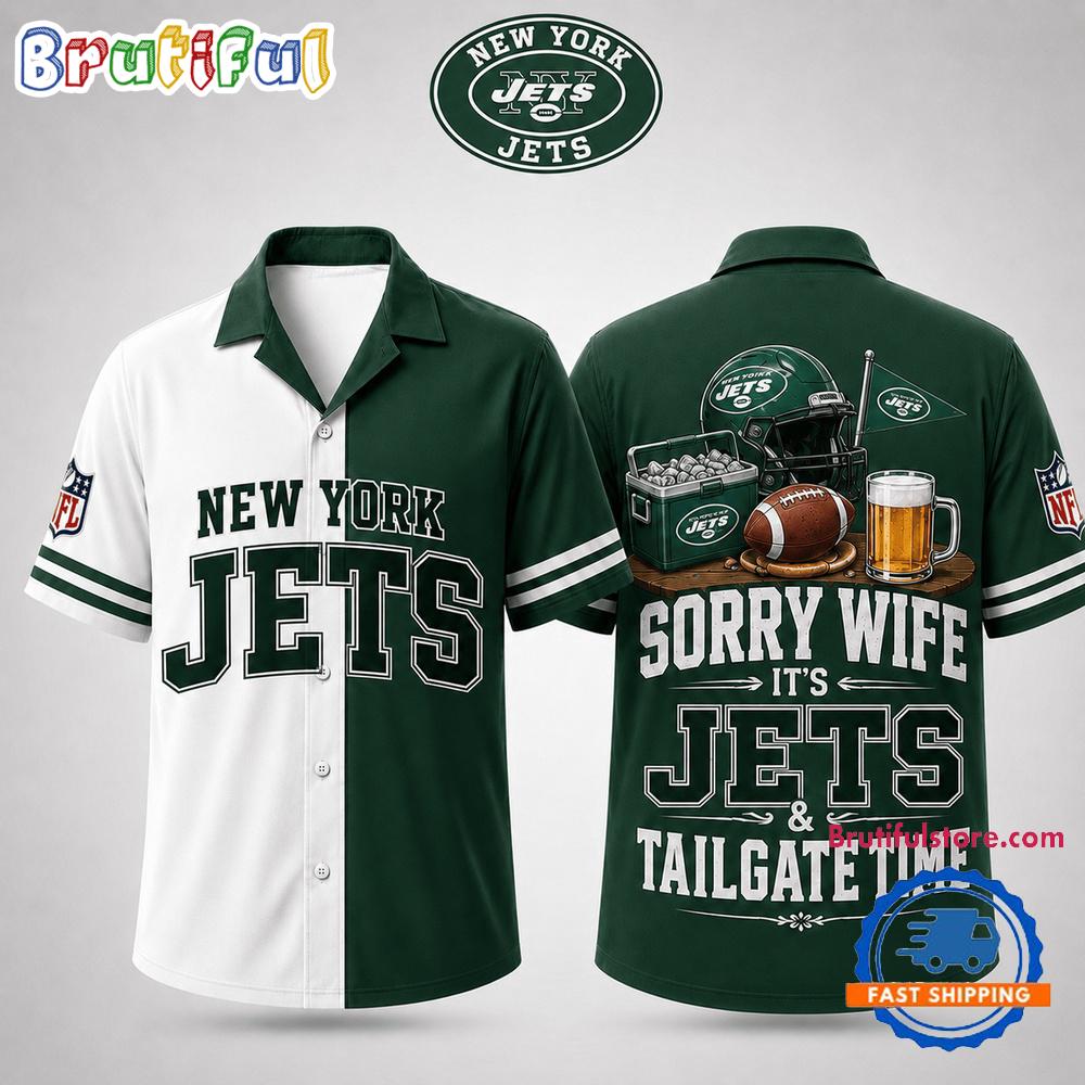 New York Jets NFL Funny Football Fan Hawaiian Shirt