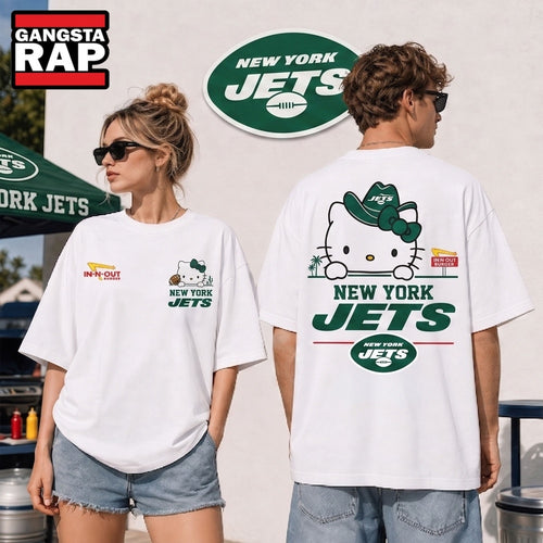 New York Jets NFL Kitty Burger Game Day Unisex 3D Shirt, Football New Design Shirt