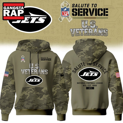 New York Jets NFL US Veterans Salute To Service 2026 Hoodie Shirt, Football New Design Shirt