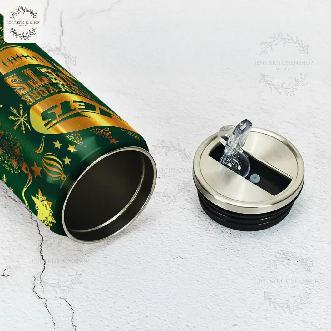 New York Jets x Christmas Can Shaped Tumbler