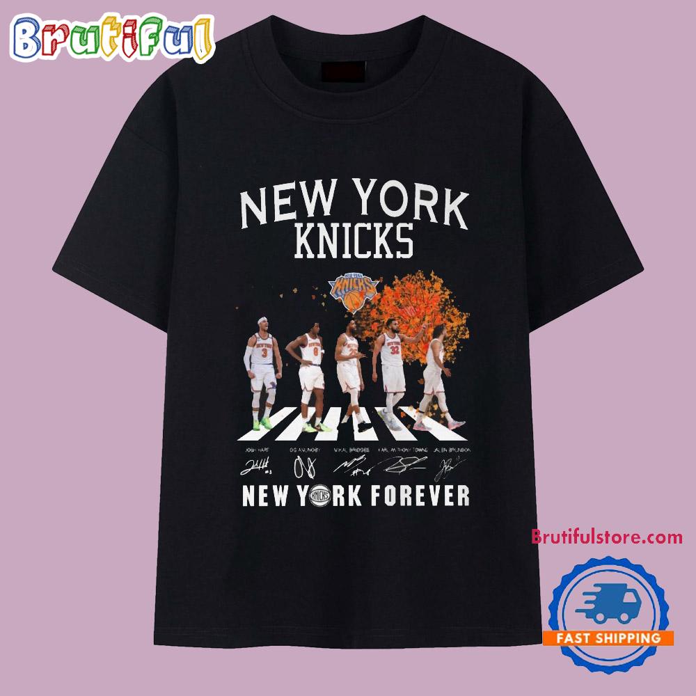 New York Knicks 2025 Basketball Team Player Forever T Shirt