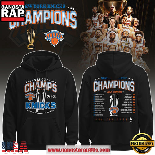 New York Knicks 2025 NBA Cup Champions Unisex Hoodie