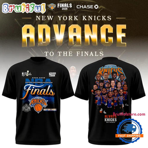 New York Knicks 2026 Eastern Conference Champions Locker Room All Team Graphic T Shirt