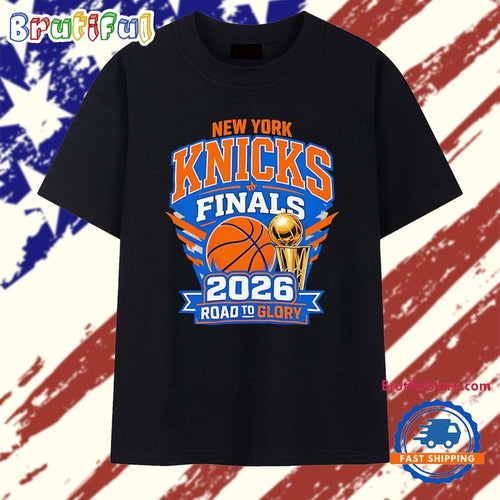 New York Knicks 2026 Finals Road to Glory basketball championship trophy T Shirt