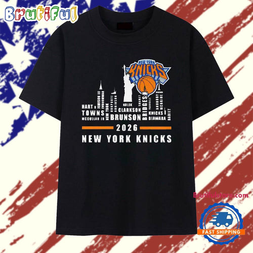 New York Knicks 2026 logo city names T Shirt