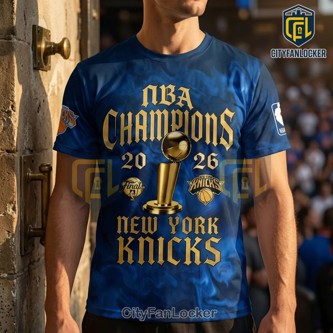 New York Knicks 2026 NBA Champions Roster T-Shirt
