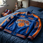New York Knicks 2026 NBA Finals Champions Baseball Jacket