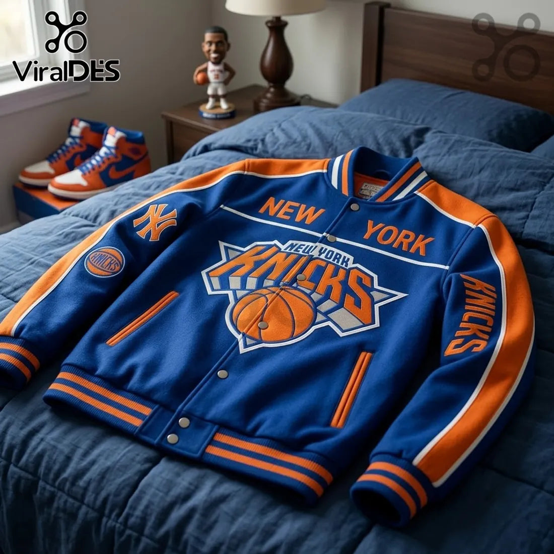New York Knicks 2026 NBA Finals Champions Baseball Jacket