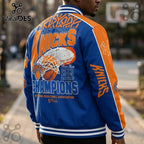New York Knicks 2026 NBA Finals Champions Baseball Jacket