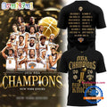New York Knicks 2026 NBA Finals Champions Black T Shirt