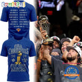 New York Knicks 2026 NBA Finals Champions Blue T Shirt