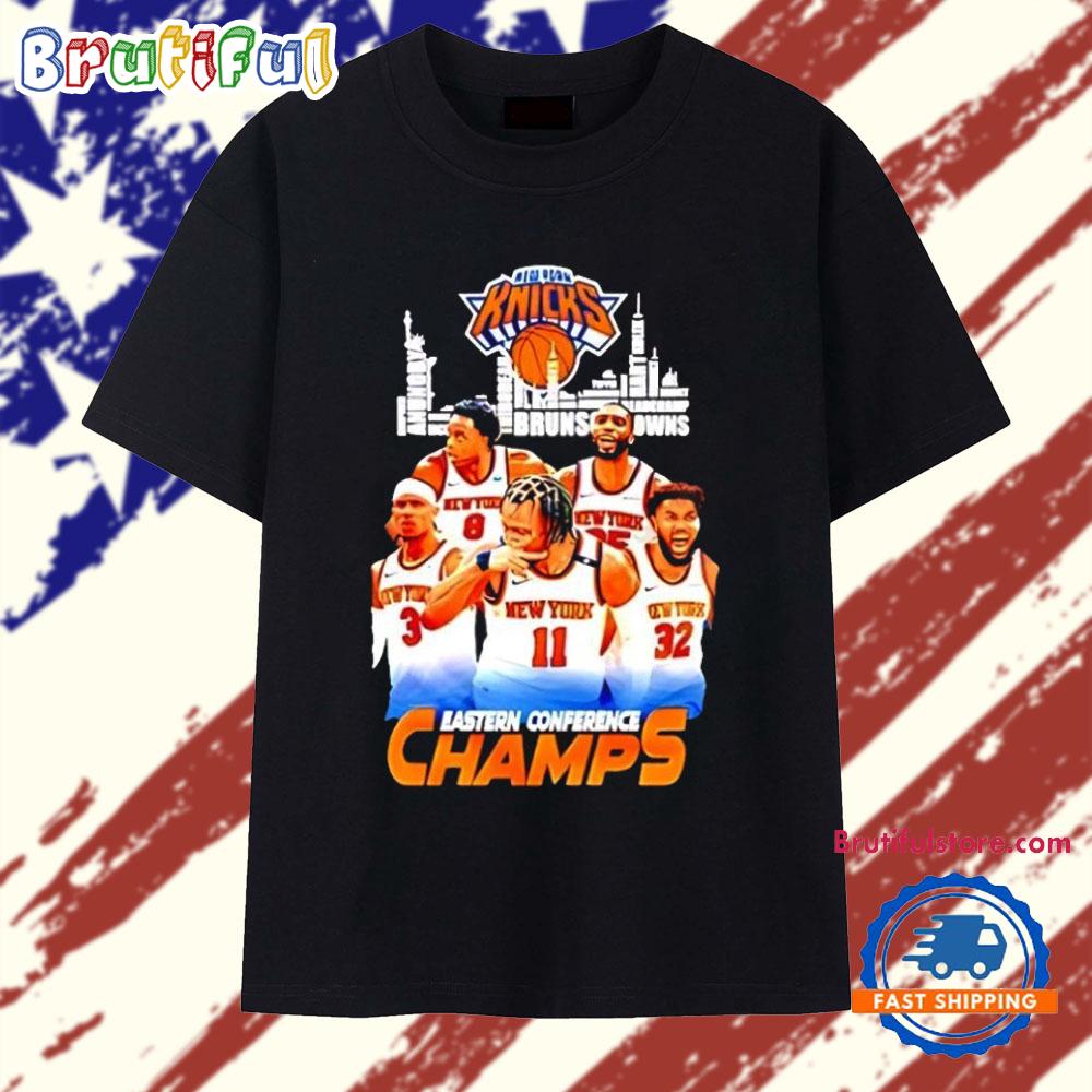 New York Knicks Eastern Conference Champions Skyline T Shirt