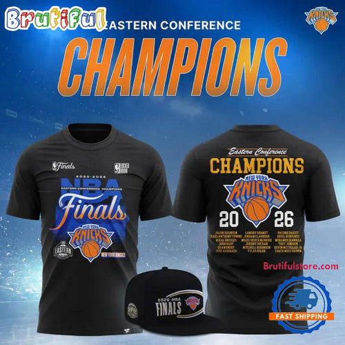 New York Knicks Fanatics 2026 NBA Eastern Conference Champions Black T-Shirt