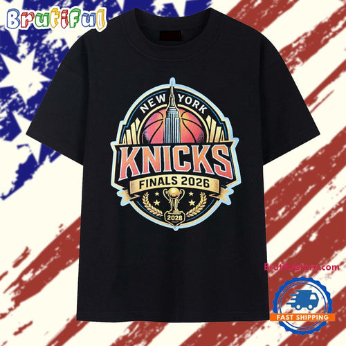 New York Knicks Finals 2026 2028 Trophy Empire State Building T Shirt