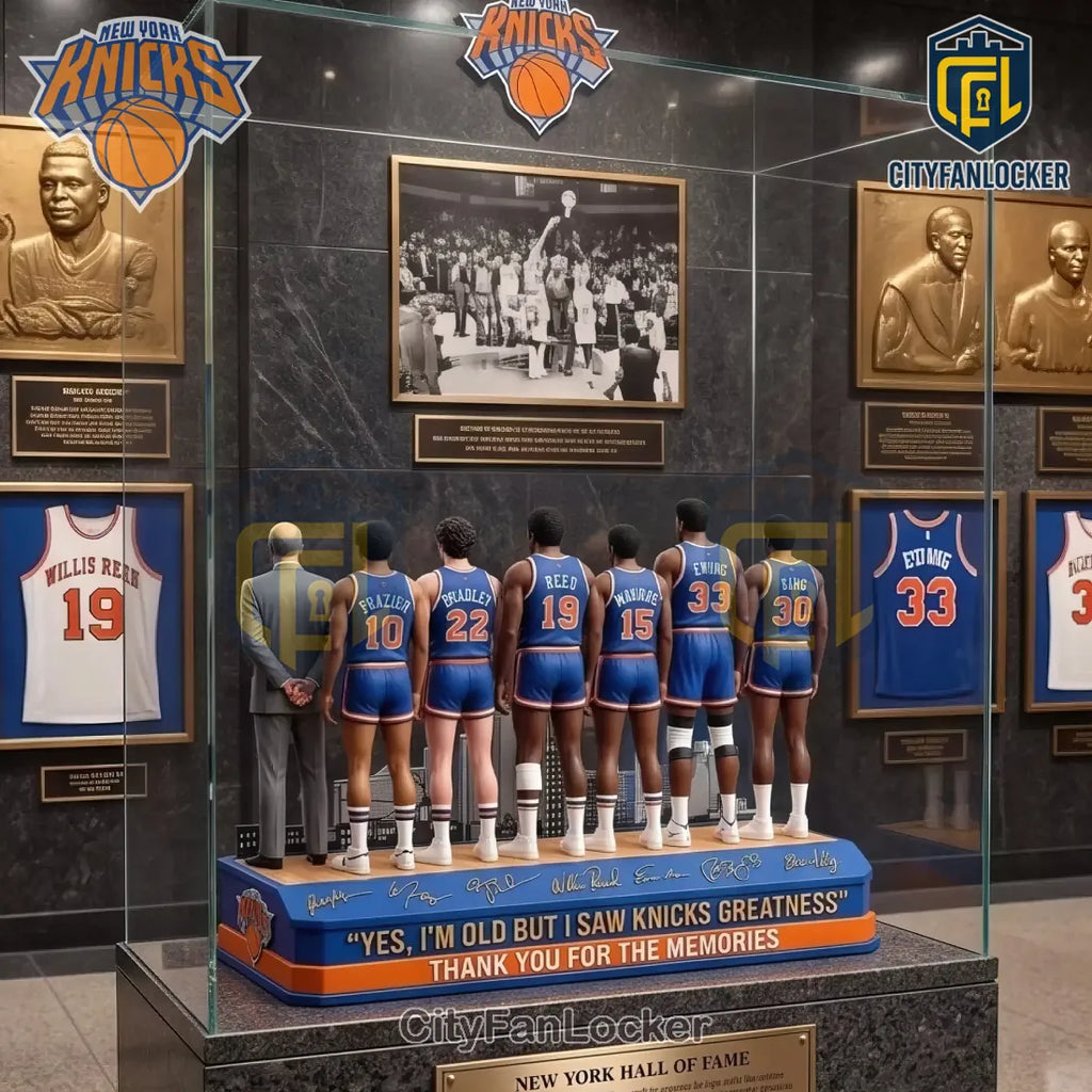 New York Knicks Legends Commemorative Player Figurine Acrylic Plaque